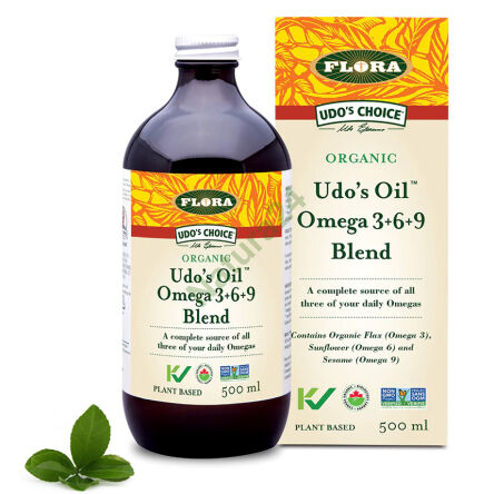 Udo’s Oil® – Omega 3+6+9 Blend – mieszanka organicznych olejów roślinnych 250ml/ 500 ml - 2