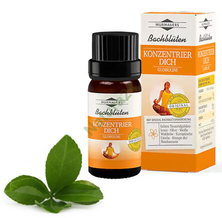 Bachblüten Originalmischung für Konzentration Murnauers Globuli 10g -20% Kurzes Haltbarkeitsdatum