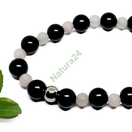 Zestaw biżuterii Szungit - Kwarc różowy - 5