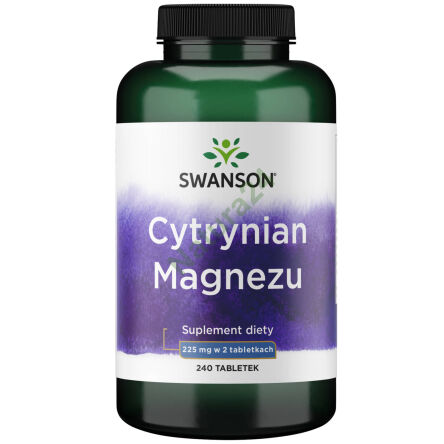 Swanson Cytrynian Magnezu 240 tabletek