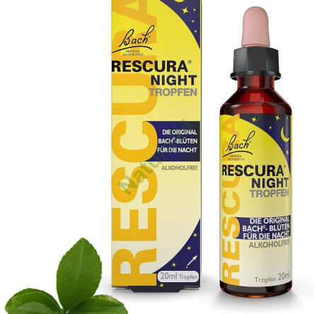 Bach RESCURA® Nacht/Schlaf Tropfen alkoholfrei 10/20 ml - 2