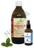 Zestaw Olej rycynowy BIO nierafinowany 250 ml + DMSO 100 ml