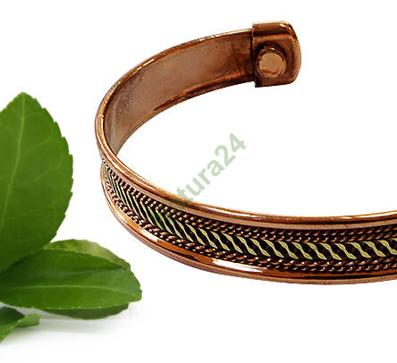 Magnetyczne miedziane bransoletki 2 sztuki - 2