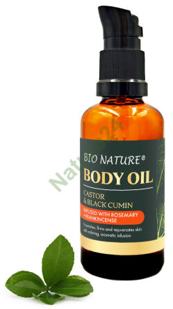 Organiczny olejek do ciała Rycyna & Czarnuszka - Rozmaryn i Kadzidło 50ml