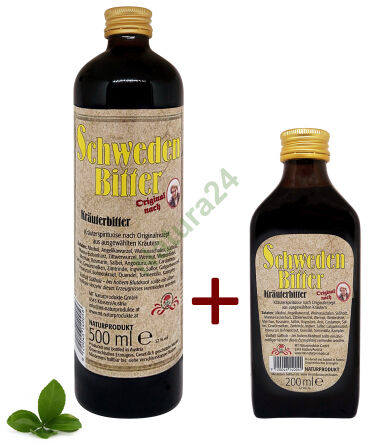 Schwedenbitter Originalrezept nach Maria Treben 500ml+200ml 
